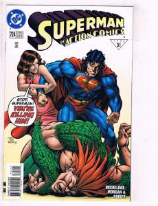 10 Action Comics Feat Superman DC # 716 717 718 719 720 721 722 723 724 725 J108