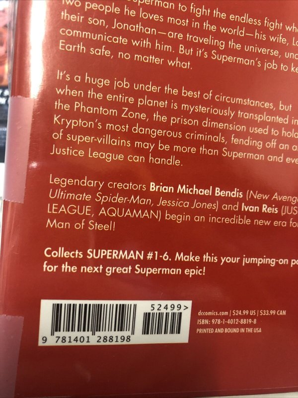 Superman Vol.1 The Unity Saga Phantom Earth (2019) DC Comics TPB  HC B.M. Bendis