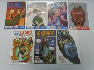 Loki Agent of Asgard run 13 different from #3-16 8.5 VF+ (2014-15)