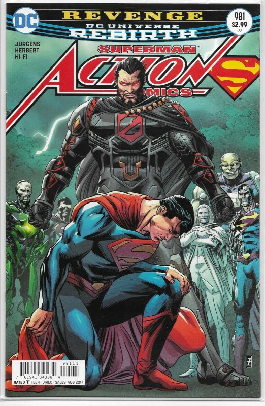 Action Comics #957-1000 (no 975) Jurgens Superman Rebirth Lex, comics lot of 43