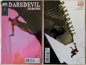 DAREDEVIL MINI-SERIES LOT OF 8: NINJA 1-3, REBORN 1-4, BULLSEYE: THE TARGET 1