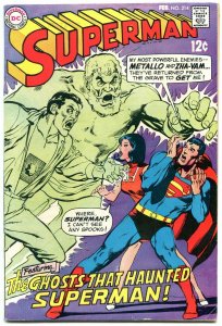 SUPERMAN #214 1969- DC Silver Age- Metallo ZHA-VAM VG