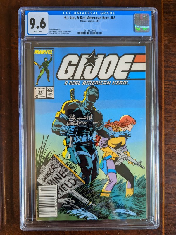 G.I. Joe: A Real American Hero #63 (1987) CGC 9.6