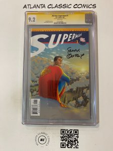 All-Star Superman # 1 CGC Graded 9.2 DC Comic Book Signed Frank Quitley JH7