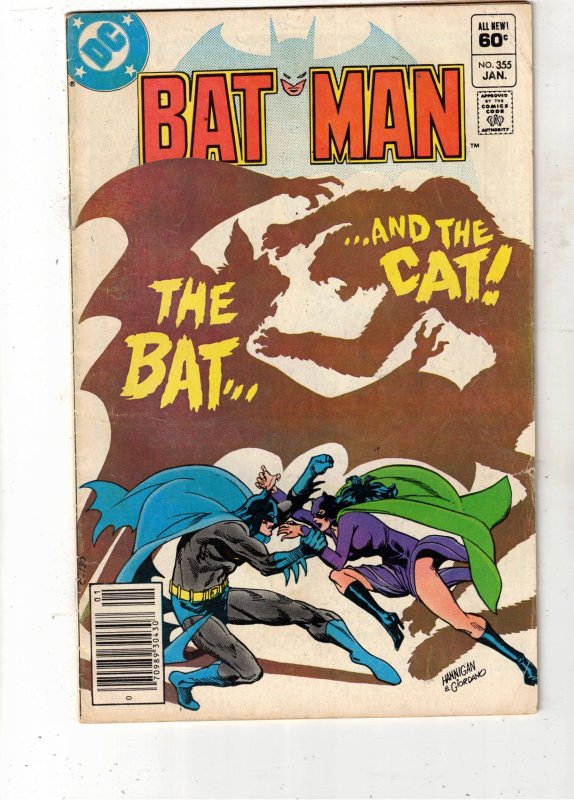 Batman #355 (1983) 50% OFF FN Catwoman attacks Vickie Vale! Wow Catwoman Cover