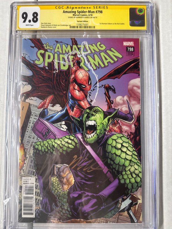 The Amazing Spider-Man #798 Ramos Cover (2018) CGC 9.8 signed Highest Grade