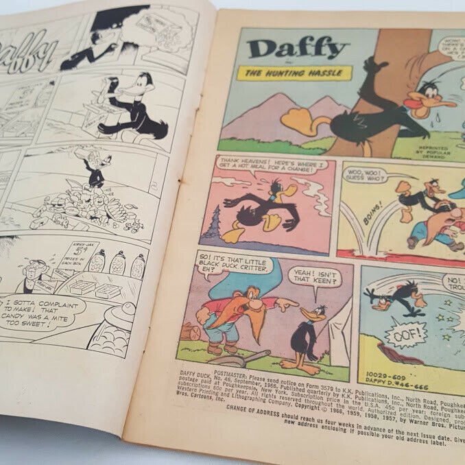 Daffy Duck #46 Sep 1966 GD/VG 3.0 Looney Tunes Yosimite Sam Elmer Fudd Gold Key