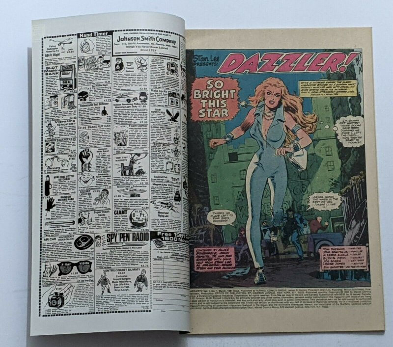 Dazzler #1 (Mar 1981, Marvel) VF- 7.5 Bob Larkin cover
