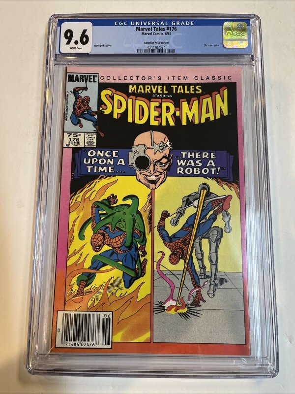 Spider-Man Marvel Tales (1985) # 176 (CGC 9.6 WP) Canadian Price variant CPV