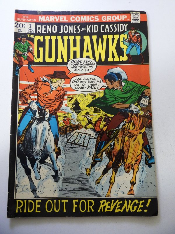 The Gunhawks #2 (1972) VG+ Condition
