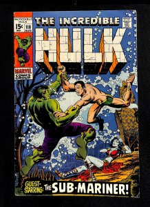 Incredible Hulk (1962) #118 Sub-Mariner!!