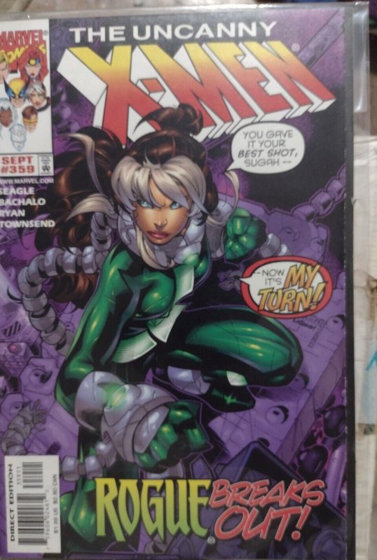 UNCANNY X-MEN #359  1998 MARVEL DISNEY   ROGUE BREAKS OUT