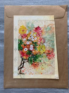 HOPE YOU'RE FEELING BETTER Colorful Flowers 6x8.5 Greeting Card Art #C8611