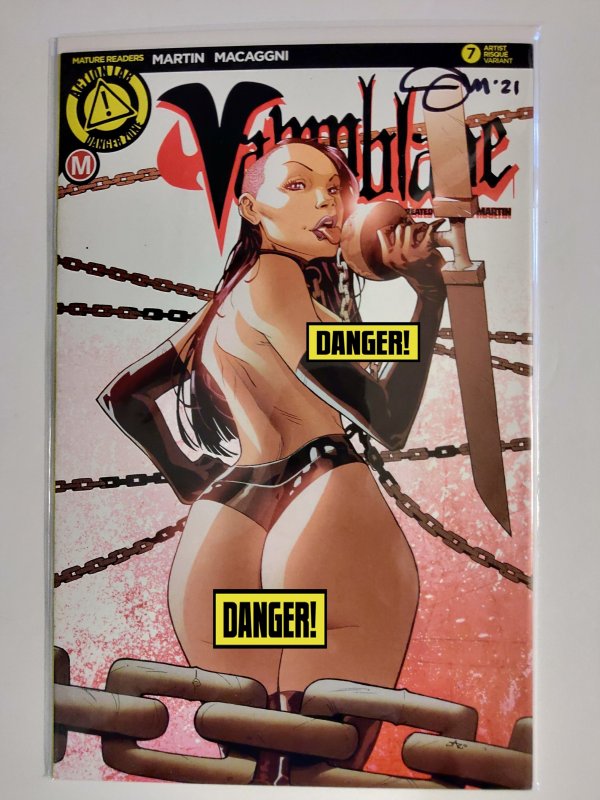 VAMPBLADE #7 CVR D JARO RISQUE (Signed by Creator Jason Martin includes COA)