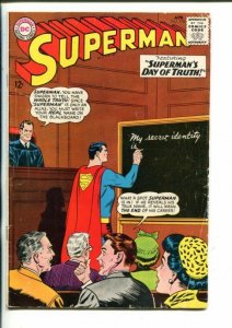 SUPERMAN -#176-1963-DC-SECRET IDENTITY-good/vg