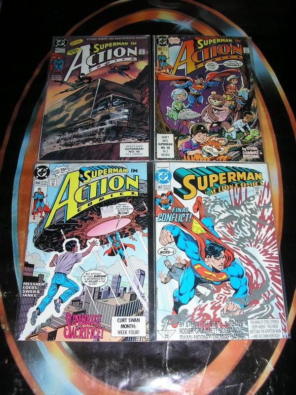 SUPERMAN IN ACTION COMICS (DC Comics), 1984-1998, 45 diff, 0, 553-743, Ann 1, 7