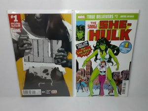 SHE HULK: #1 - TRUE BELIEVERS + HULK #1 (2008) - FREE SHIPPING