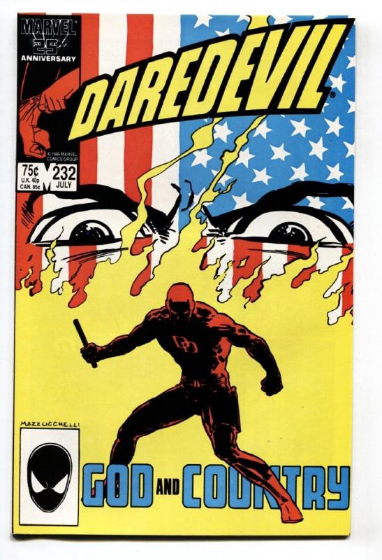 DAREDEVIL #232 1986-Born Again story line-Marvel-comic book