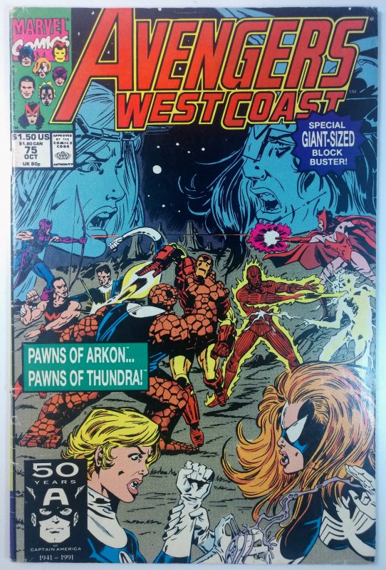 Avengers West Coast #75 (5.5, 1991)