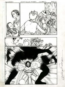 Fathom Blue Descent #3 pg 15 Original Art by Alex Sanchez Signed -2010 Aspen