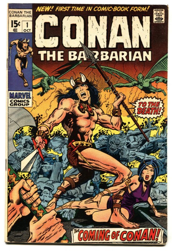 Conan the Barbarian #1 1970 BRONZE AGE KEY-MARVEL BARRY SMITH FN
