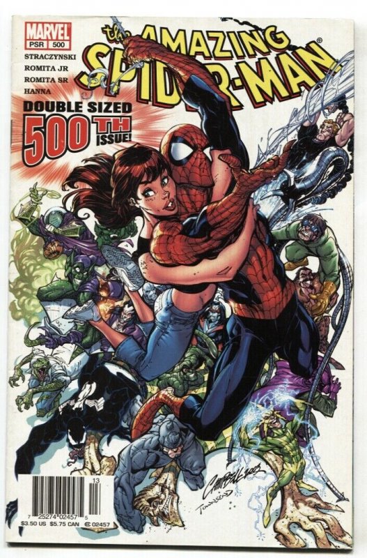 AMAZING SPIDER-MAN #500 2003-Newsstand variant-comic book