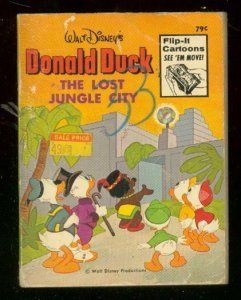 DONALD DUCK-LOST JUNGLE CITY-BIG LITTLE BOOK-FLIP PAGES G