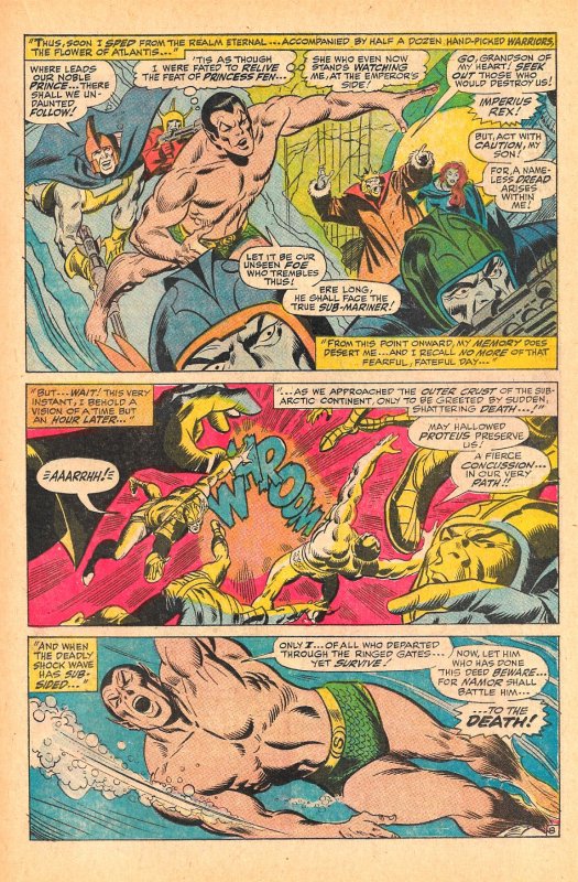 SUB-MARINER #1 (May1968)7.0 FN/VF  NAMOR's Debut! Roy Thomas  John Buscema!