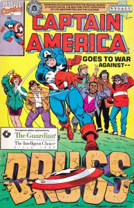 Captain America Goes to War Against Drugs #1F VG ; Marvel | low grade comic The 