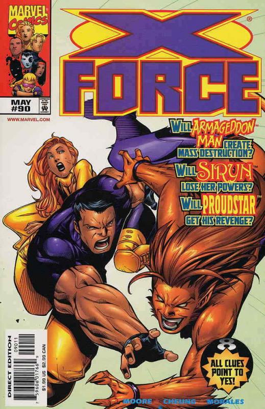 X-Force #90 FN; Marvel | save on shipping - details inside