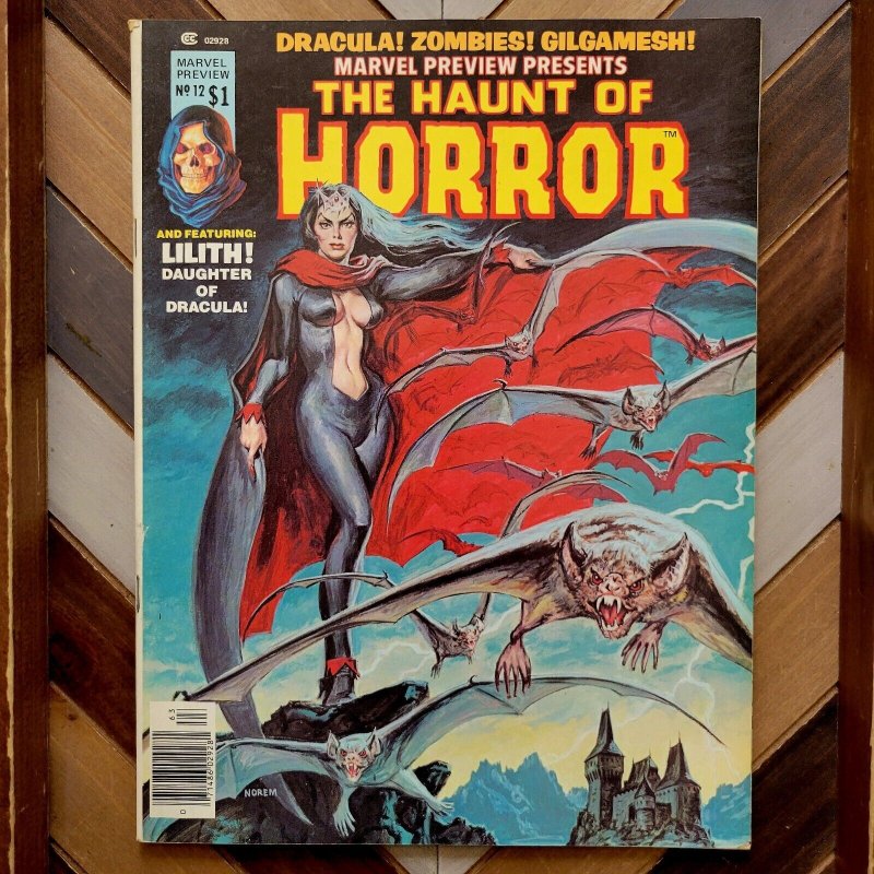 MARVEL PREVIEW #12 FN/VF (Marvel 1977) Cover ft LILITH DRAKE daughter of DRACULA 