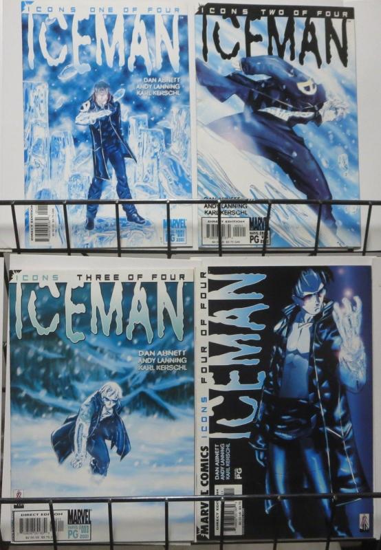 ICEMAN: ICONS #1-4 COMPLETE! Dan Abnett/Andy Lanning F/+Marvel X-Men solo!