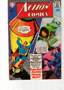Action Comics #348 (1967) VF High-Grade Superman, Clark Kent FBI BEANTOWN CERTIF