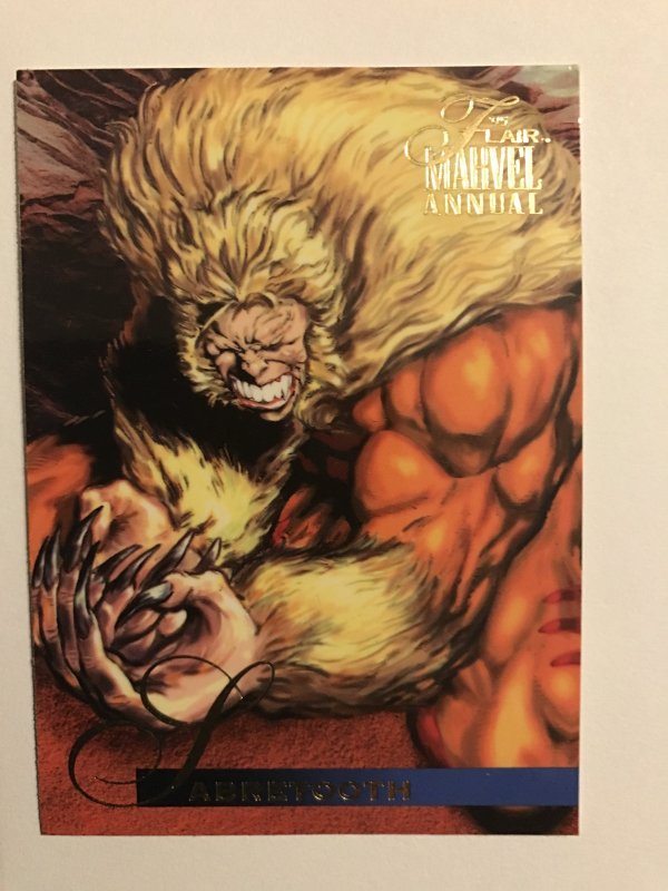 SABRETOOTH #10 card : Marvel Annual 1995 Flair; NM/M;  X-men, base