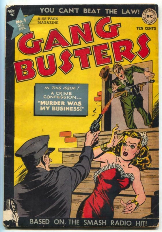 Gang Busters #1 1947- DC Golden Age Crime comic VG+