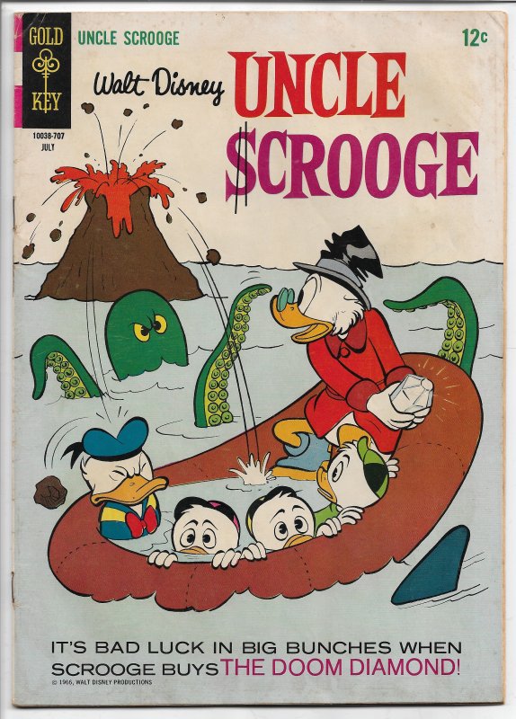 Uncle Scrooge  #70 - Silver Age - July, 1967 (Fine)