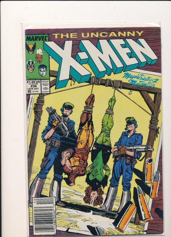 Lot of 5 ~ Marvel The Uncanny X-Men #229, 235, 236, 237, 238 F/VF (SRU014)