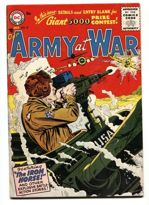 Our Army at War #51 1956- Kubert- Russ Heath- Infantino VG/FN