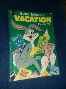 BUGS BUNNY'S VACATION FUNNIES #3 (1953) Dell Giant Comics golden age cartoon