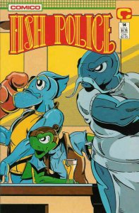 Fish Police, The (Vol. 2) #14 VG ; COMICO | low grade comic Steve Moncuse Stan S