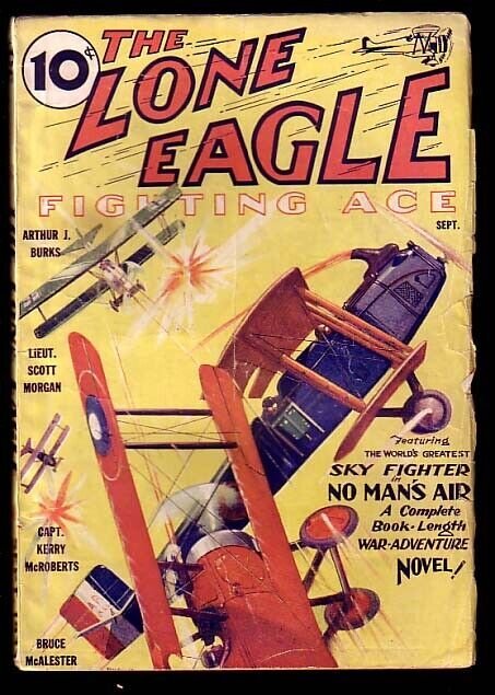 THE LONE EAGLE-SEP 1933-#1-HERO SERIES-L@@K VG