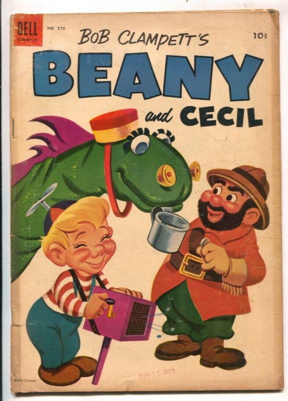 Bob Clampett's Beany and Cecil-Four Color Comics #570-Dell-based on TV series...