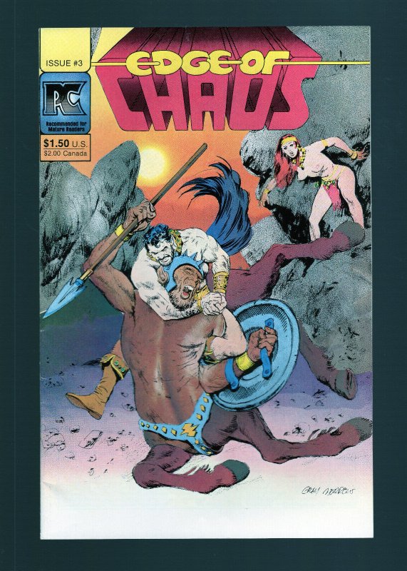 Edge of Chaos #3 - Gray Morrow Cover Art. Tim Burgard Story. (8.0) 1983