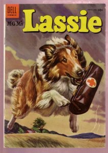 M-G-M'S LASSIE #21 '55-COLLIE HERO ADVENTURE-MATT BAKER VG