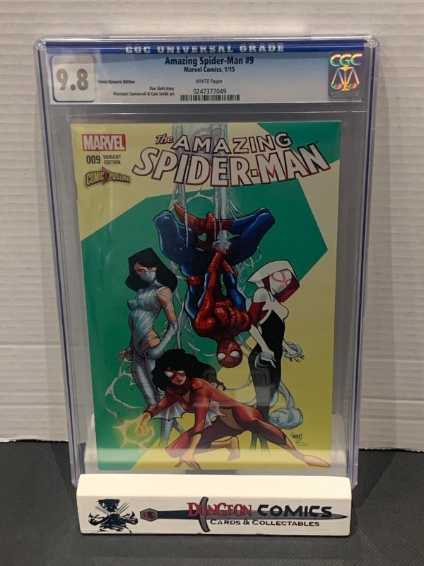 Amazing Spider-Man Vol 3 # 9 Comicxposure Variant Cover CGC 9.8 2015 [GC36]