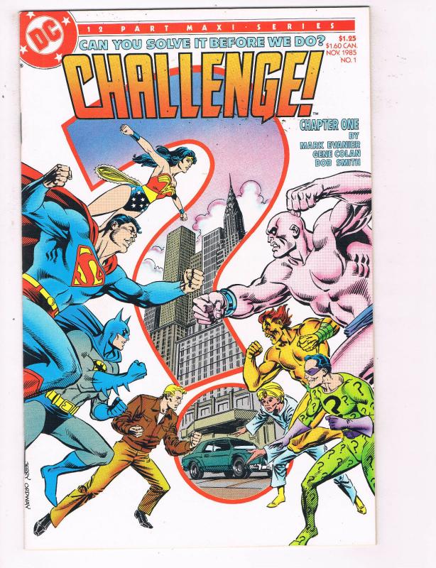 Challenge #1 VF DC Comics Comic Book Evanier JLA Superman Nov 1985 DE22