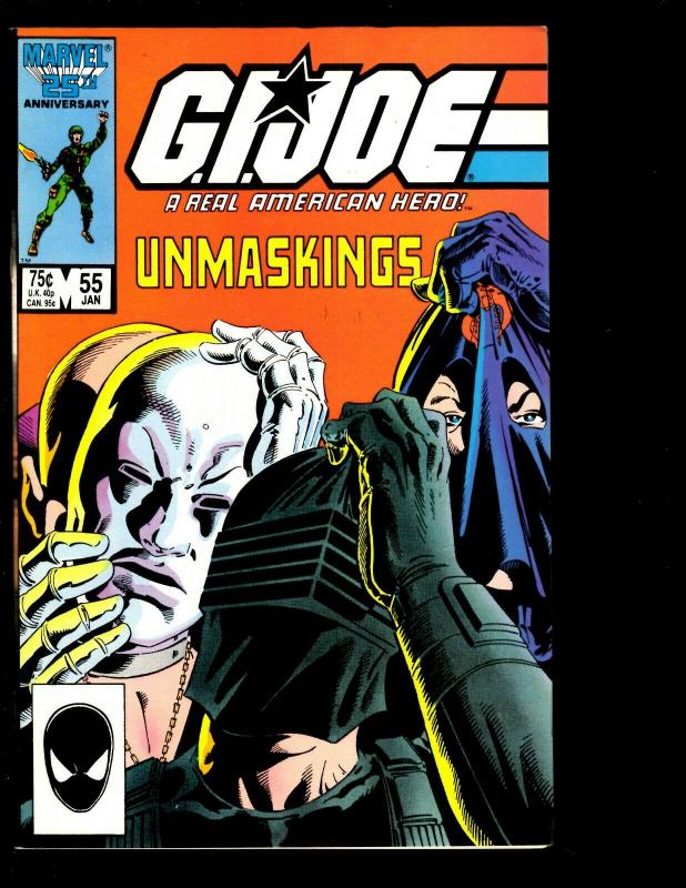 12 GI Joe Comics Marvel # 31 53 58 43 55 56 57 59 60 61 62 63 Snake Eyes DS1