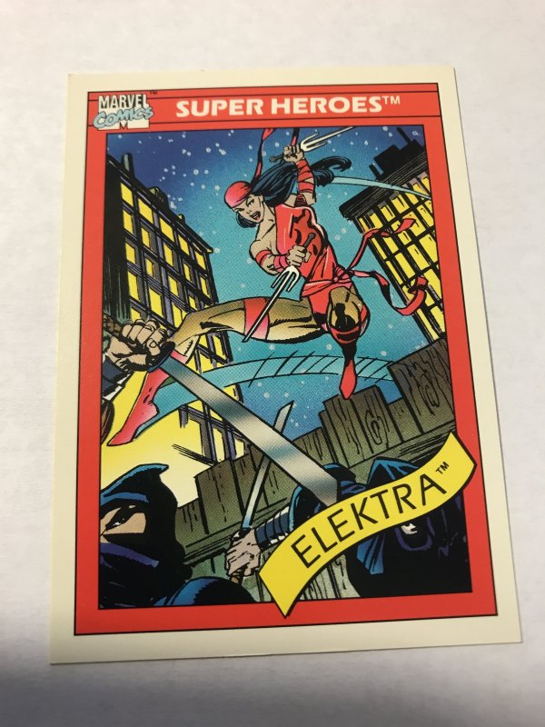 ELECTRA #49 : 1990 Marvel Universe Series 1 card, NM/M high grade, Daredevil