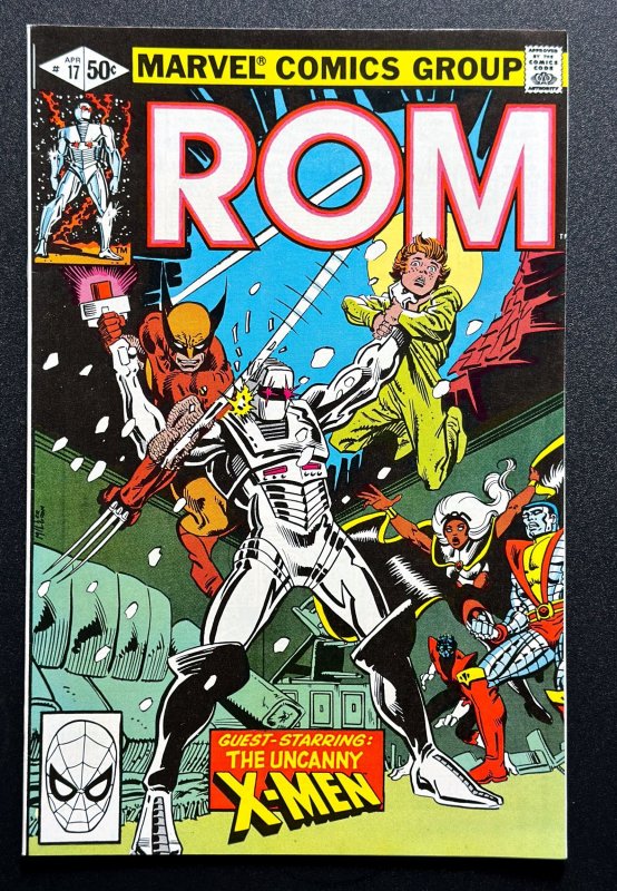 Rom #17 (1981) - 1st app of Hybrid - X men crossover - VF/NM - Frank Miller Art