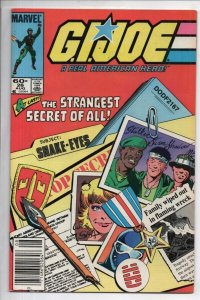 GI JOE #26, VF/NM, 1984, Snake Eyes Origin, more Marvel in store, 1st